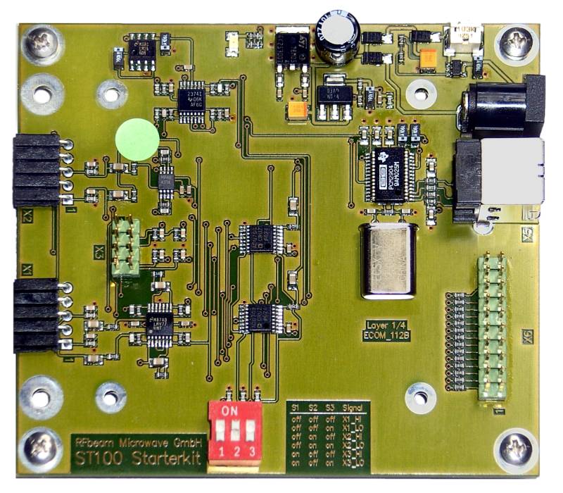 Figure 2: PCB motherboard of ST100 Starter Kit